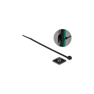 Produktbild von Delock Befestigungssockel 25 x 25 mm mit Kabelbinder L 150 x B 3,6 mm schwarz