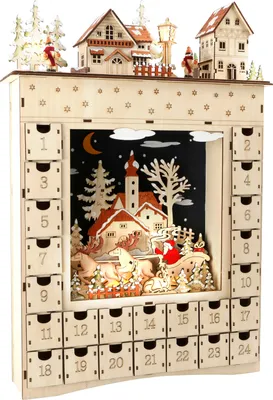 Produktbild von Drewniany kalendarz adwentowy Winter Dream