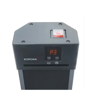 Zdjęcie produktu dla KORONA ELECTRIC Zewnętrzny promiennik podłogowy 60000 Timer 2000 Watt Carbon