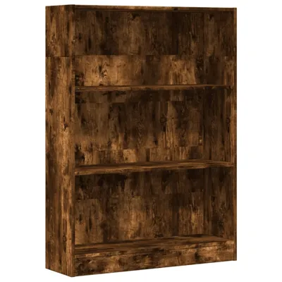 Immagine prodotto di Libreria in rovere fumé 80x24x109 cm Materiale in legno