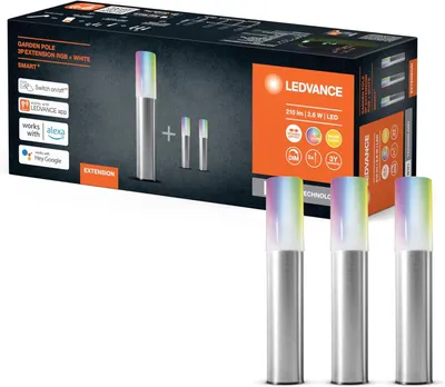 Produktbild von LEDVANCE SMART+, Bodenbeleuchtung für den Außenbereich, Stahl, Polycarbonat (PC), Edelstahl, IP65, Garten, III