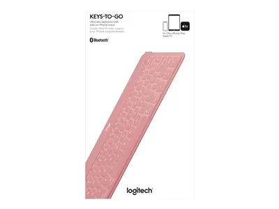 Obrázok produktu pre Logitech Keys-To-Go, QWERTY, UK English, 1,7 cm, 1,2 mm, Apple, {loc-value}