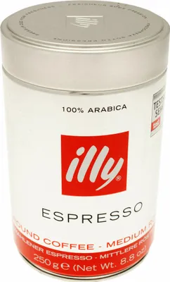 Image de Illy Espresso Classico café moulu 250g 100 pour cent arabica doux
