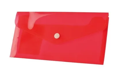 Produktbild von DL PP Druckknopfumschlag rot. (12 Stück) BT612-C