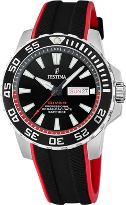 Produktbild von Festina F20662/3 Herrenuhr Professional Diver Day-Date 45mm 20ATM