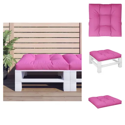 Produktbild von vidaXL Palettenkissen Rosa 70x70x12 cm Stoff -  Sitzpolster