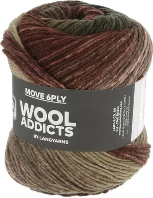 Produktbild von Lang Yarns - Move 6-fach 0006 brown camel chestnut