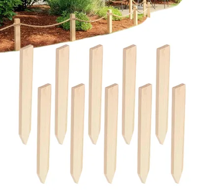 Image de Poteaux en bois, lot de 10 - Solides et décoratifs