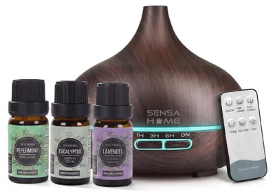 Obrázek produktu pro SensaHome ZEN300 Aroma difuzér - s esenciálními oleji - černý