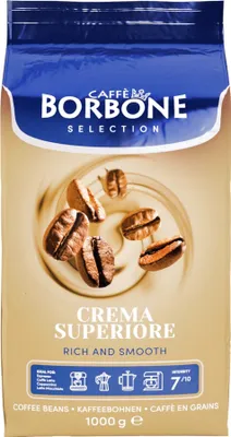 Zdjęcie produktu dla Caffè Borbone Selection Crema Superiore 1kg | całe ziarna kawy 60% Arabica- 40% Robusta | w pełni automatyczne ekspresy i portafiltry