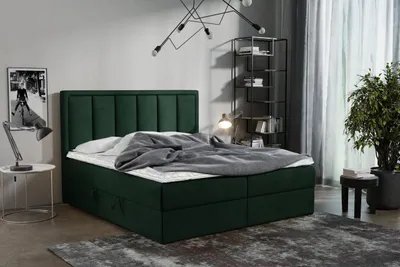 Produktbild von KIER FURNITURE Polsterbett mit Bettkasten , Bett mit Matratze,  Schlafzimmer Polsterbett 160x216x103 cm