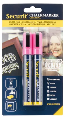 Produktbild von Securit® Original Kreidemarker, 2er-Set in Rosa - Kreidestifte