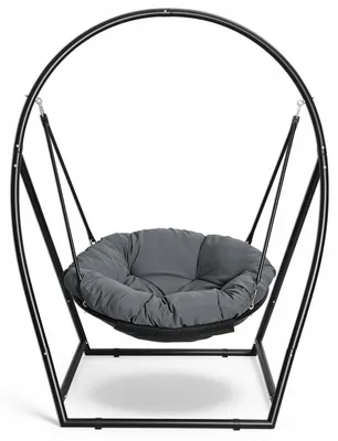 Produktbild von Vigevee Hängesessel mit Gestell Kissen - Hängestuhl höhenverstellbar - Hängeschaukel Outdoor & Indoor - Korbhängesessel bis 150kg - Hängekorb Schaukel Garten XXL