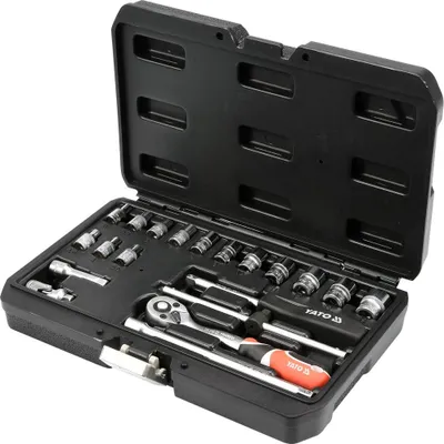 Zdjęcie produktu dla Yato YT-14491, Stal chromowo-wanadowa, Czarny, Metaliczny, Czerwony, 20 przyb.