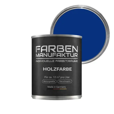 Produktbild von Holzfarbe Wetterschutzfarbe Holzlack Holzschutzlack Trendfarbe 2L - Nachtblau