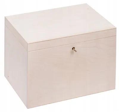 Produktbild von Bartu Holzbox für Hochzeitsumschläge mit Schlüssel