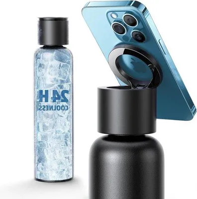Produktbild von Isolierter Sportwasserbehälter 750ml, magnetisch, Edelstahl, Fitness