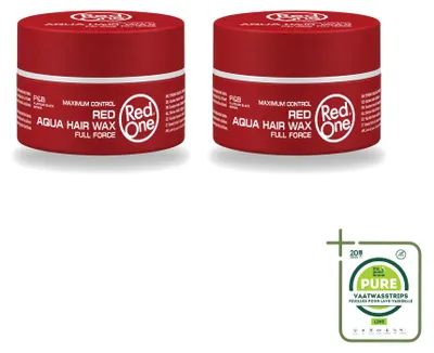 Immagine prodotto di 2 x Cera modellante per capelli rossa "Red One Aqua", 150 ml - Confezione grande - 2 pezzi