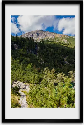 Produktbild von Bild - Bilderrahmen - 40 cm x 60 cm - MDF - Rahmen - Wandkunst - Seeauge der Tatra-Berge