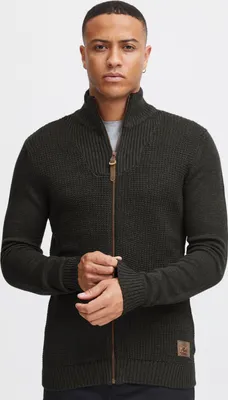 Produktbild von SOLID SDTristian Herren Strickjacke Cardigan Feinstrick Pullover mit Stehkragen Reißverschluss Baumwollmischung Regular fit