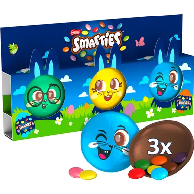 Obrázek produktu pro Smarties Mini Easter Bunny 3 duté středy z mléčné čokolády 56g