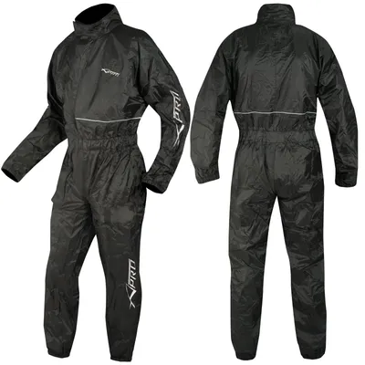 Immagine prodotto di Completo antipioggia impermeabile per adulti, colore nero, taglie XS-3XL