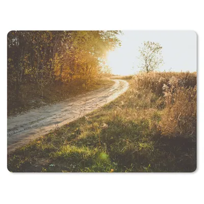 Produktbild von MuchoWow® Mauspad Mousepad Weg - Natur - Baum 23x19 cm - Mousepads - Maus Mat - Pad - Mausunterlage - Schreibtischunterlage - Mauspad