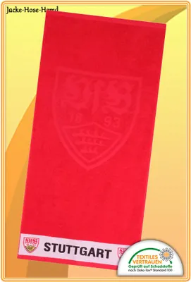 Produktbild von Handtuch VfB Stuttgart Frottetuch Rot Wappen Logo Gr: 50x100 cm