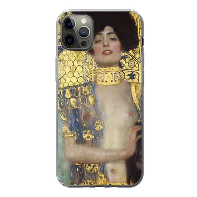 Produktbild von MuchoWow® Handyhülle Schutzhülle Hülle für iPhone 12 Pro Max Judith - Gustav Klimt Silikon Softcase Handy Hülle - Hartschale