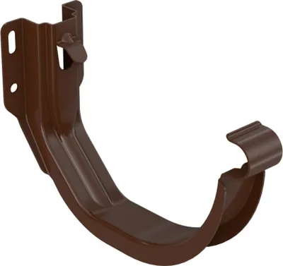Obrázek produktu pro BRYZA Hák žlabu římsový/čelní pozinkovaný Ø 150 mm, Hnědá RAL 8017