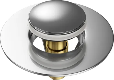 Produktbild von SANILO® Pop-Up Waschbeckenstöpsel, universal Pop Up Abflussstopfen mit Motiv - Metall