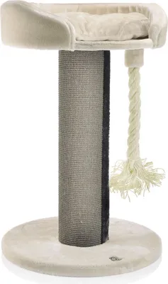 Produktbild von CanadianCat Ontario, Katzenkratzbaum, Freistehend, Beige, Plüsch, Sisal, 20 cm