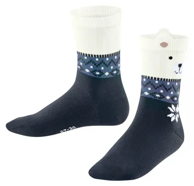Productafbeelding van FALKE Uni kindersokken "Ice Bear", katoen, ademend