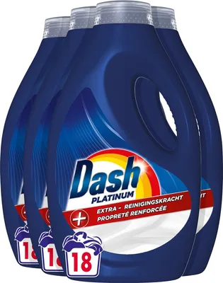 Produktbild von Dash Flüssigwaschmittel Platinum 4x18 Wäschen – 4x810 ml - Vorteilspack