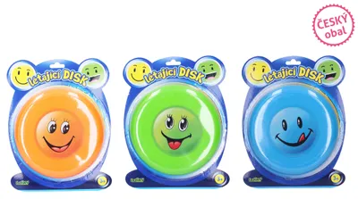 Zdjęcie produktu dla Latająca tarcza z buźką 19 cm - opakowanie czeskie