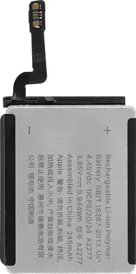 Obrázek produktu pro Clappio, náhradní baterie (245 mAh) pro Apple Watch Series 5 / SE (40 mm), černá