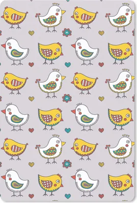 Produktbild von MuchoWow® Mauspad Mousepad Muster - Vogel - Huhn 40x60 cm - Mousepads - Maus Mat - Pad - Mausunterlage - Schreibtisch Accesoire