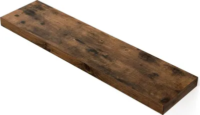 Produktbild von Hoppa! | Wandregal | Rustikales schwebendes Wandregal 80 x 20 cm - Braun - MDF