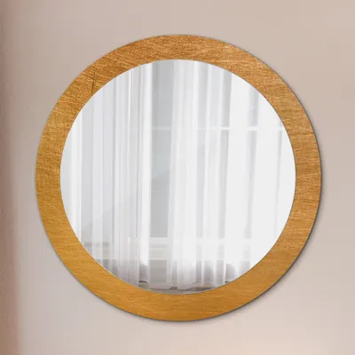Obrázok produktu pre Dekoratívne Zrkadlo - Sklenený rám s Potlačou - Dekoratívne Nástenné Zrkadlo - 80 cm - Vintage loft štýl
