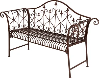 Produktbild von 3.00 Metall-Gartenbank, rusty-braun