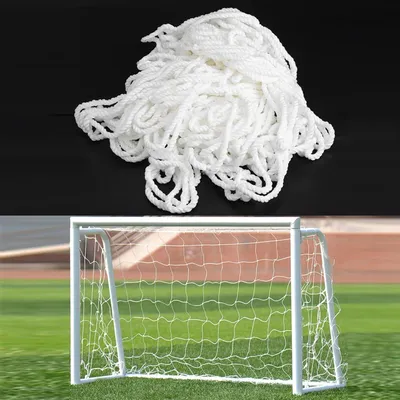 Imagen del producto de Red de fútbol de polipropileno, 1,20 x 0,80 m, red de repuesto, para entrenamientos y partidos