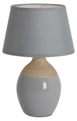 Produktbild von Keramik Tischleuchte "TALI" H: 28cm grau
