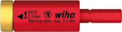 Image de Adaptateur de couple VDE 2,5 Nm Wiha | 4010995413439