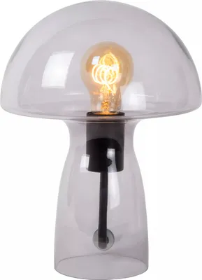 Obrázek produktu pro Čirá skleněná hřibovitá stolní lampa E27 Fungo Lucide