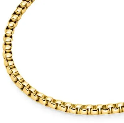 Produktbild von Boccia Damen Halskette Rundanker 08086-02 Titan goldplattiert