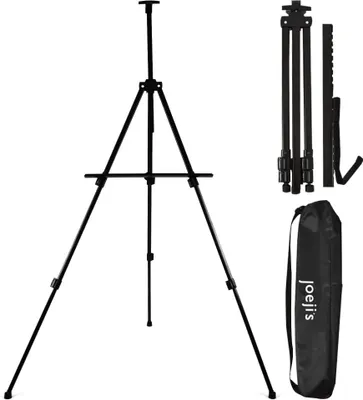 Produktbild von Malerei Staffelei groß, Staffelei Tisch für die Malerei, für Erwachsene und Kinder & stufenlos höhenverstellbares Staffelei Set, Leinwand Ständer für Malerei & Zeichnung