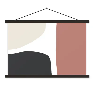 Produktbild von MuchoWow® Textilposter Pastell - Abstrakt - Design 150x100 cm mit schwarzem Rahmen - Schlafzimmer