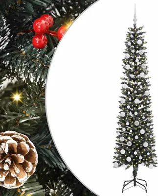 Zdjęcie produktu dla vidaXL Sztuczna choinka z 300 diodami LED ze stojakiem Zielona 210 cm