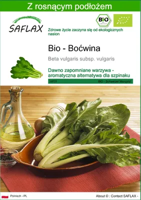 Zdjęcie produktu dla SAFLAX - Bio - Boćwina - 150 Nasiona - Z podłożem uprawowym wolnym od zarazków - Beta vulgaris subsp. vulgaris