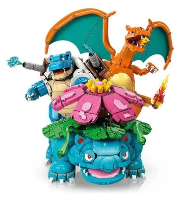 Produktbild von LEGO Bisaflor, Glurak und Turtok, Bausatz, 18 Jahr(e), Kunststoff, 6838 Stück(e), 9,24 kg